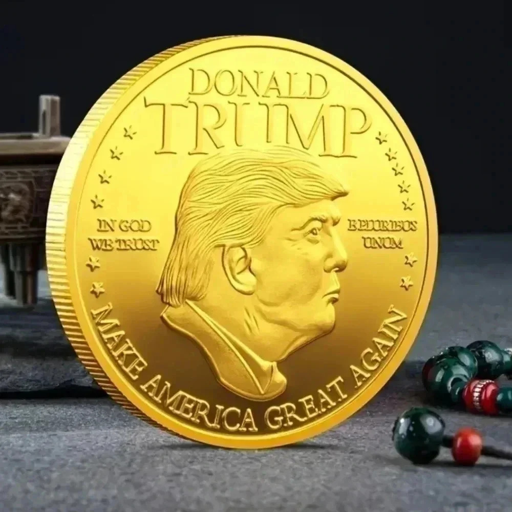 Donald Trump President Gold Coin - Picture 2 of 2